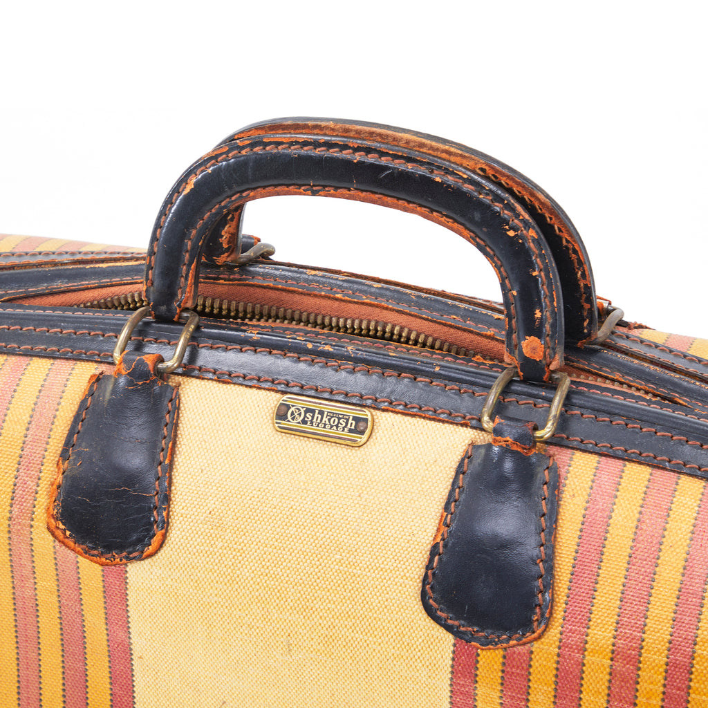 Tan with Red Racing Stripe Soft Luggage