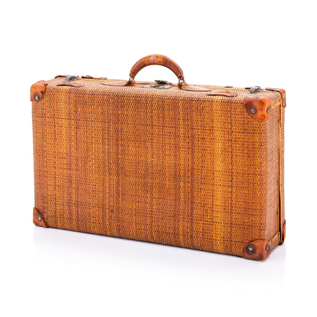 Wicker Woven Suitcase