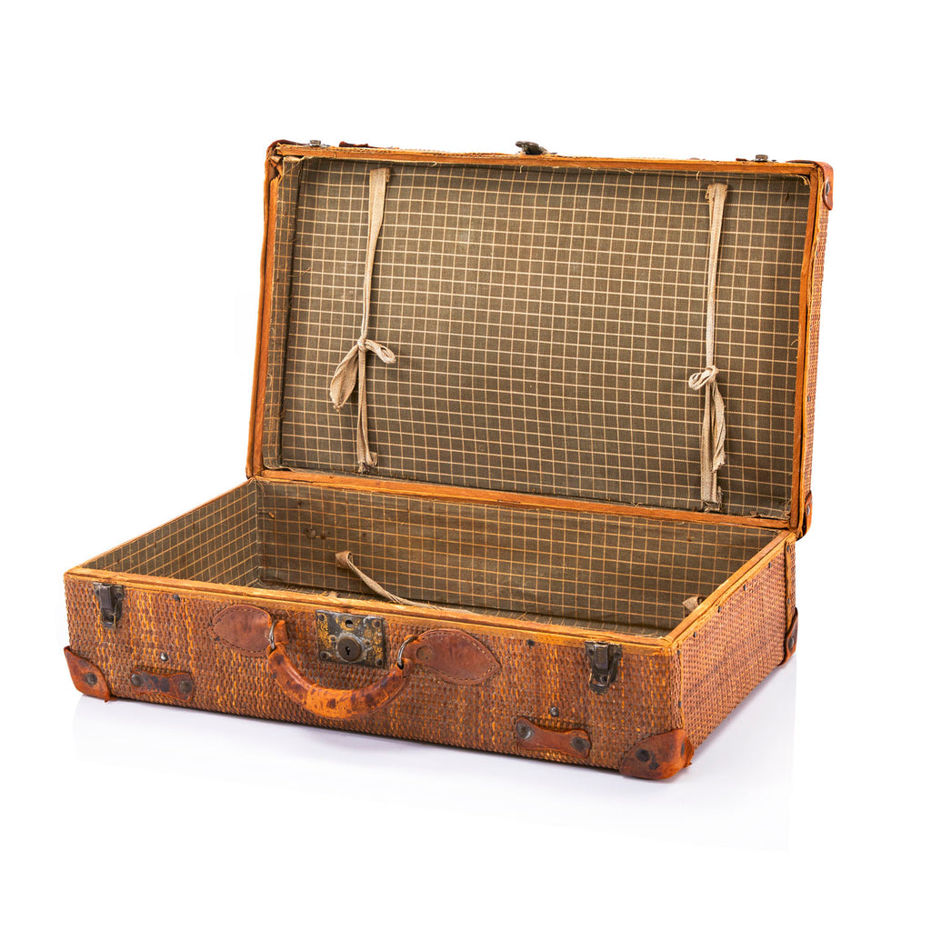 Wicker Woven Suitcase