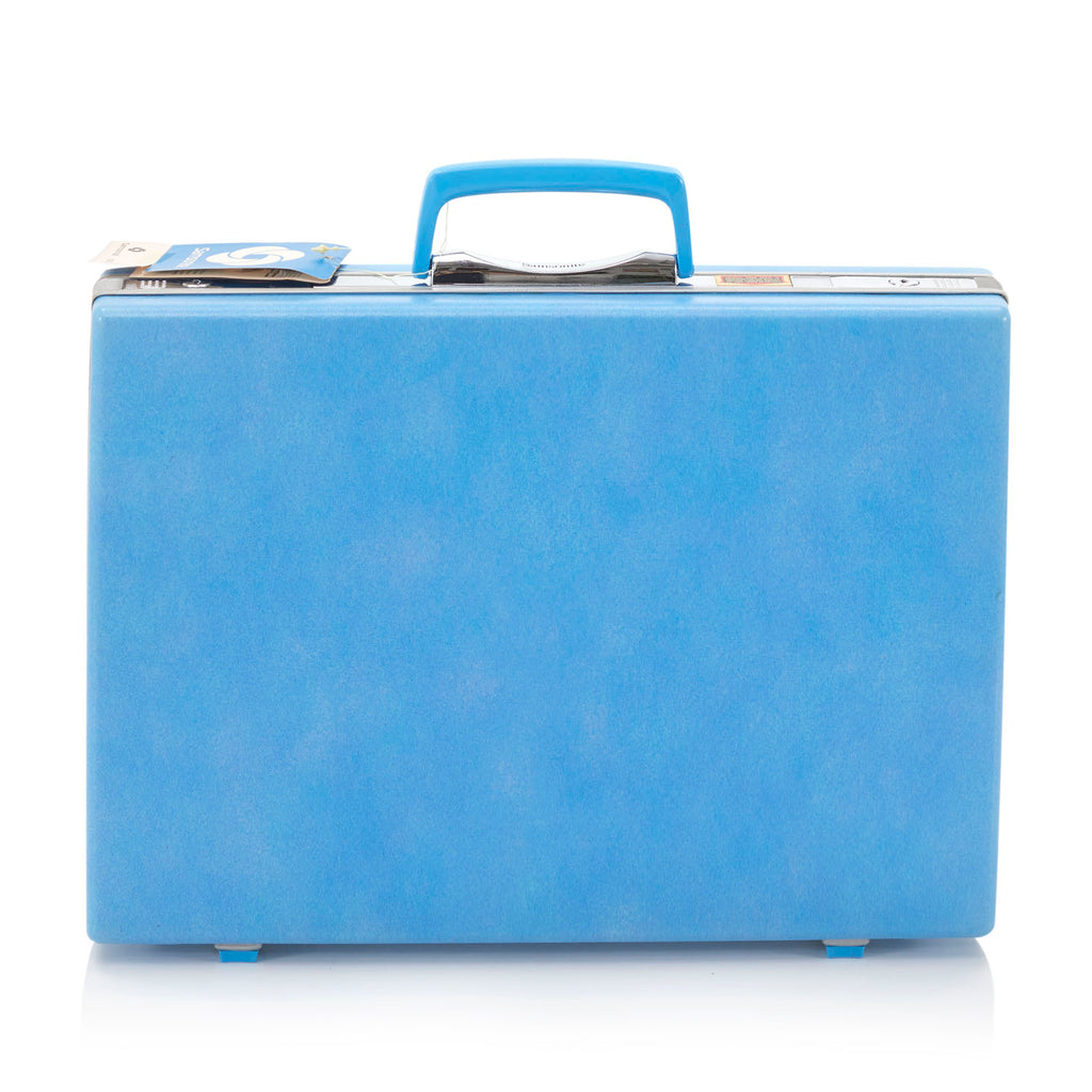 Rectangular Blue Vintage Briefcase