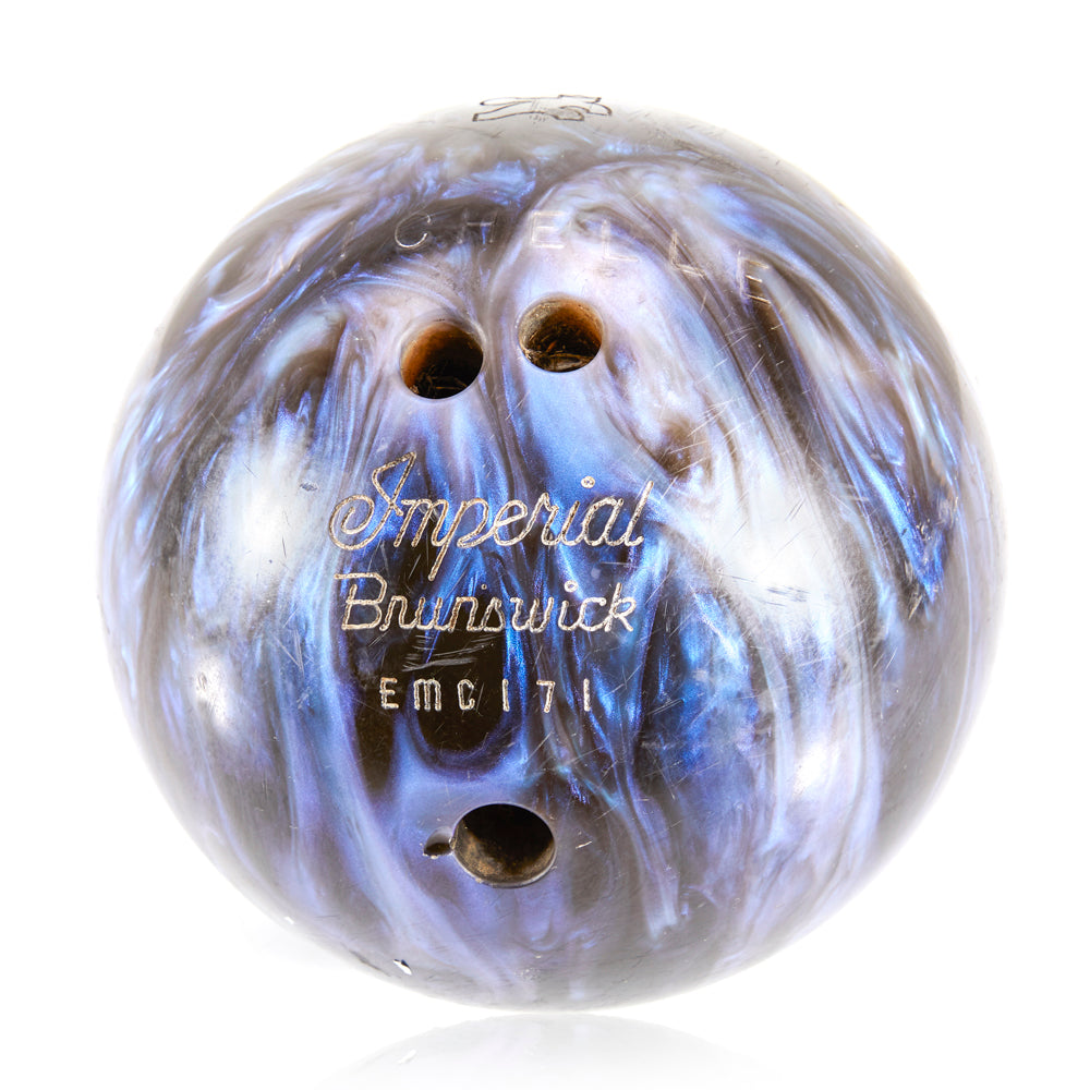 Black Blue Marbled Bowling Ball