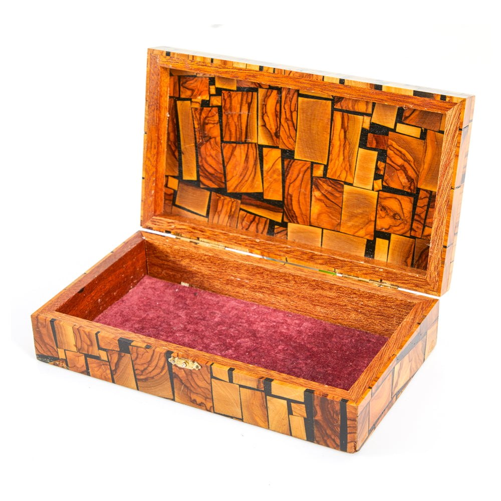 Wood Block Resin Jewelry Box