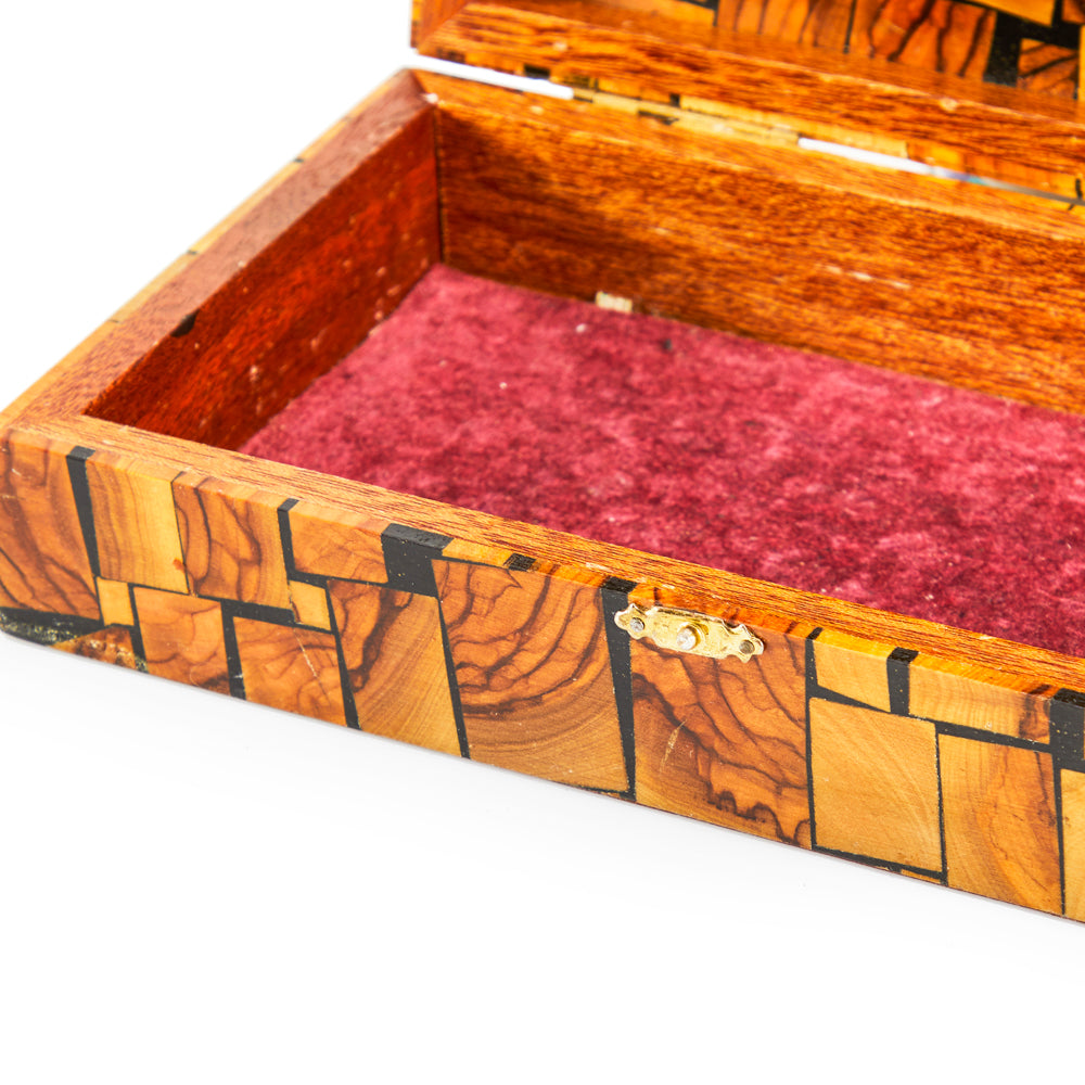 Wood Block Resin Jewelry Box