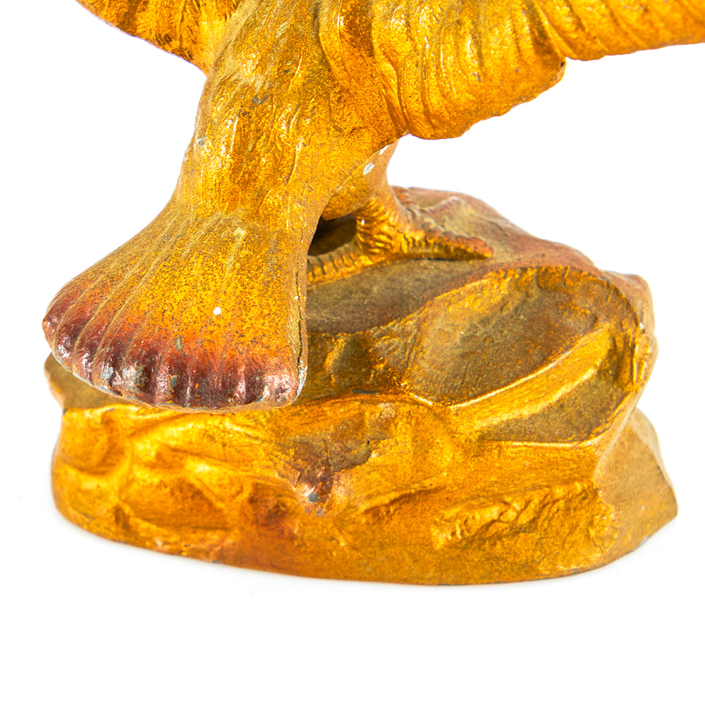 Yellow Small Brown Eagle Sculpture