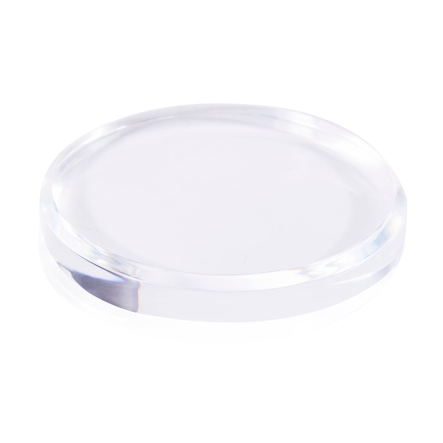 Clear Round Acrylic Display Riser - Gil & Roy Props