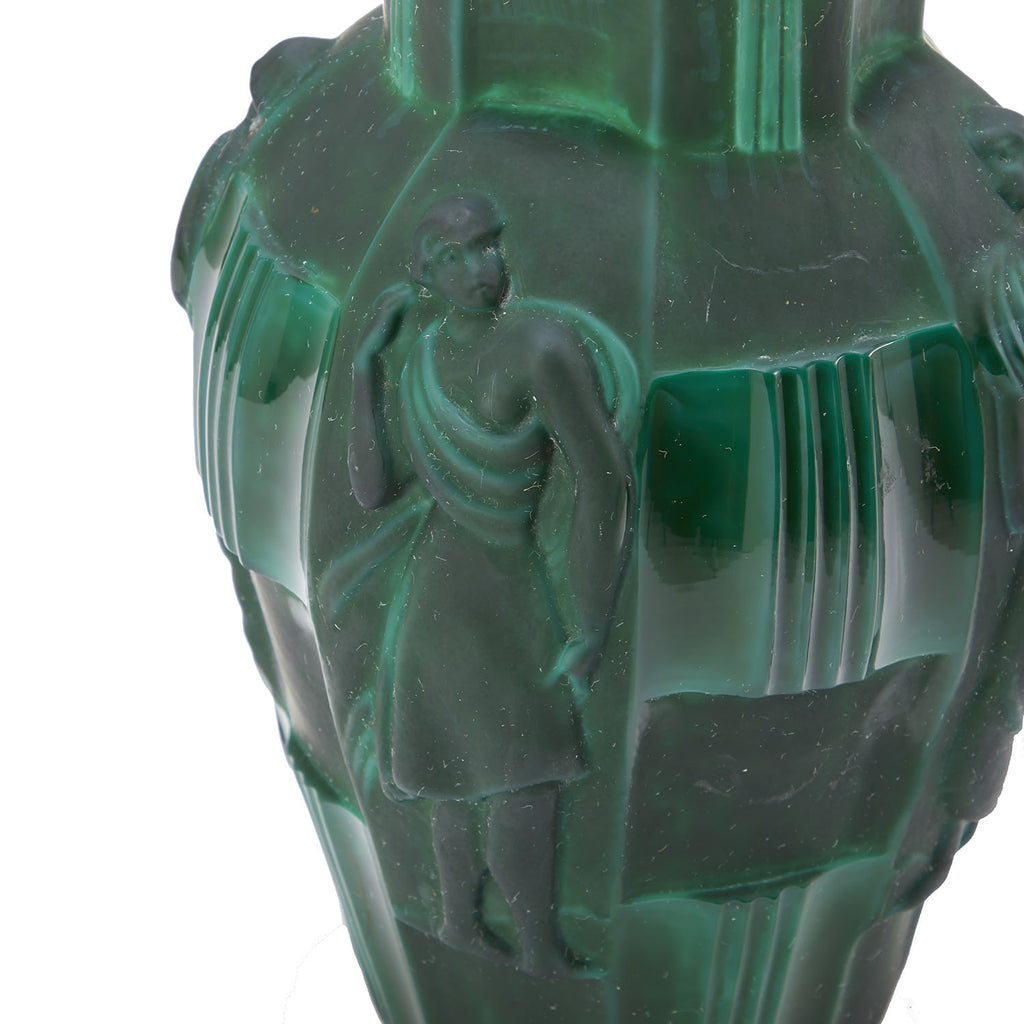 Jade Greek Figure Vase (A+D)