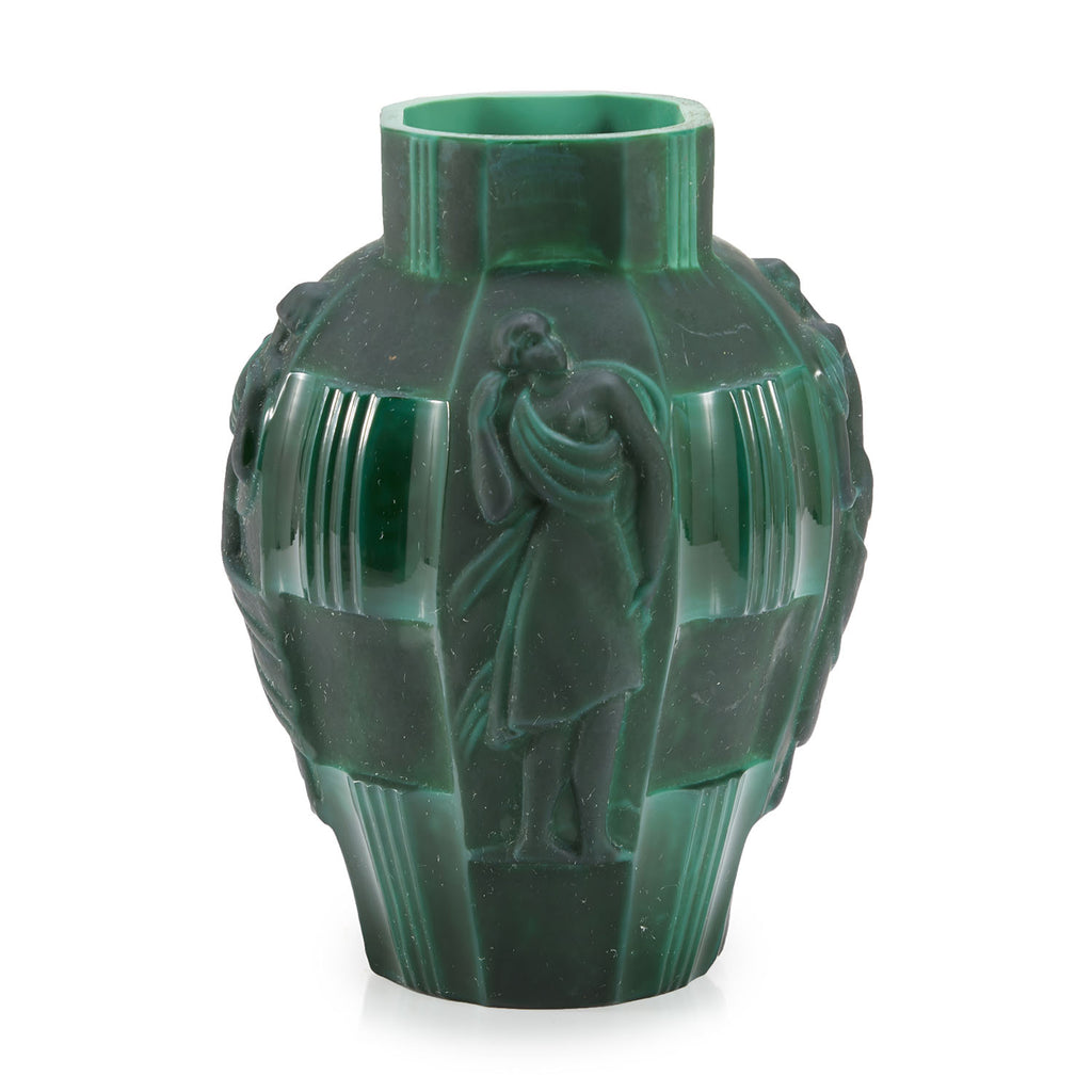 Jade Greek Figure Vase (A+D)