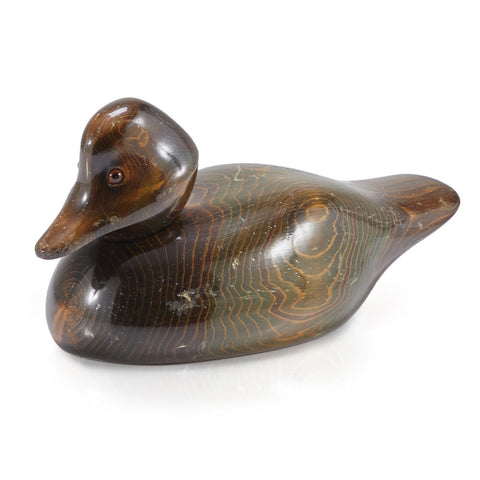 Wood Mallard Duck Sculpture