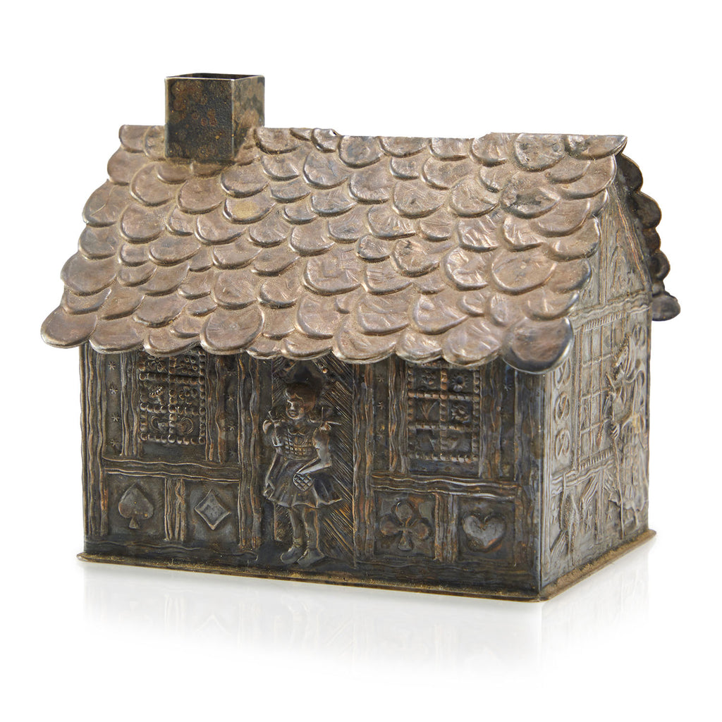 Brown Metal Hansel and Gretel House Coin Bank