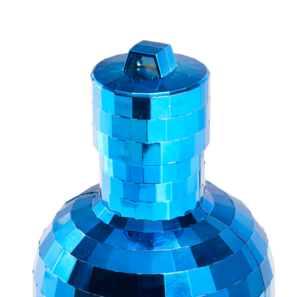 Blue Mirror Tile Bottle Container