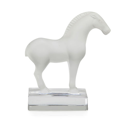 Glass Horse Figurine Paperweight