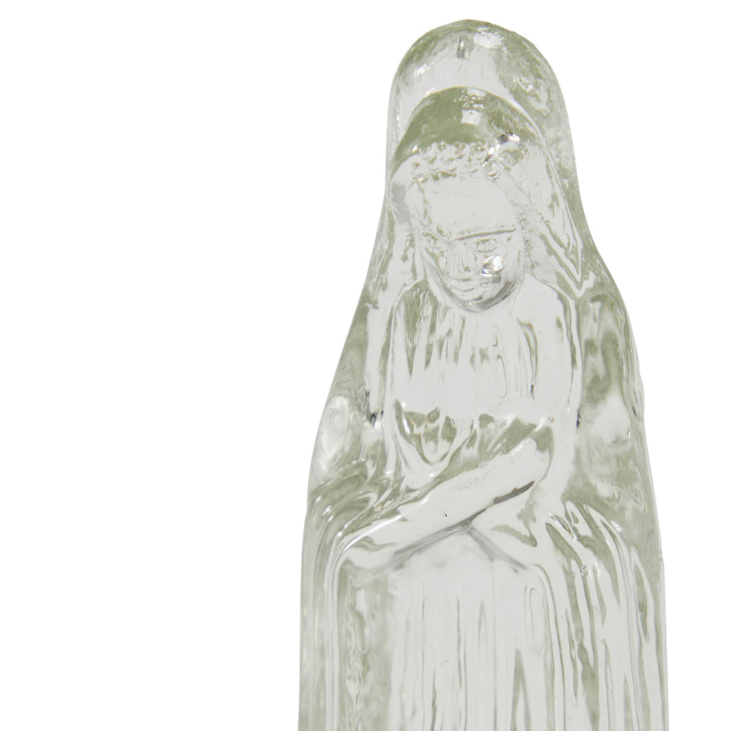 Glass Religious Woman Figurine