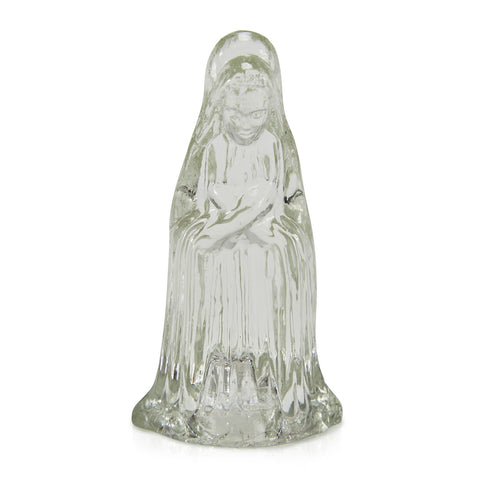 Glass Religious Woman Figurine