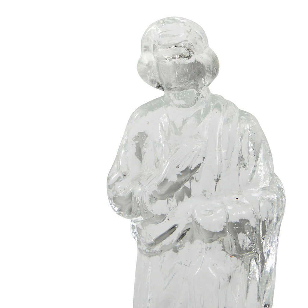 Glass Religious Man Figurine