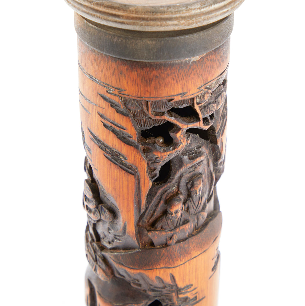 Wood Carved Chinese Incense Burner