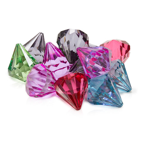 Multi Color Acrylic Gems - Medium