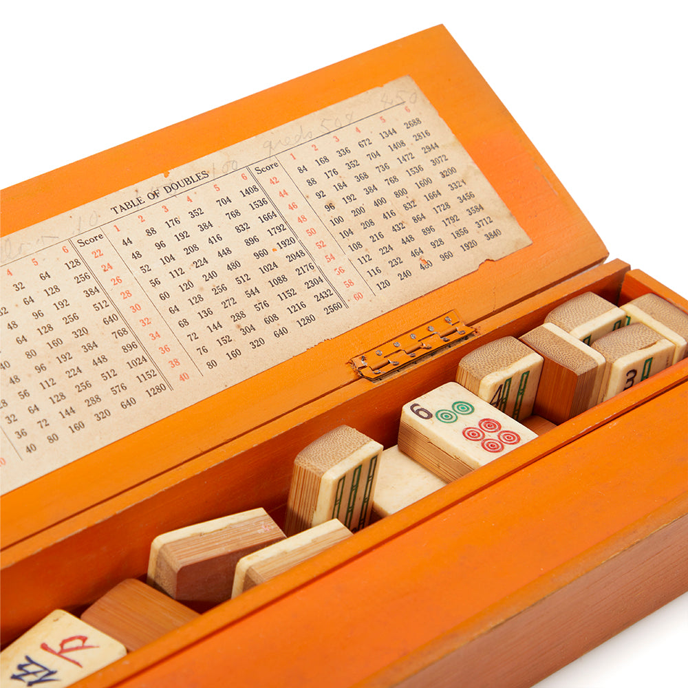 Orange Mahjong Set