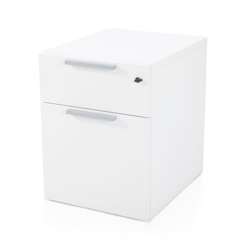 Contemporary White Filing Cabinet