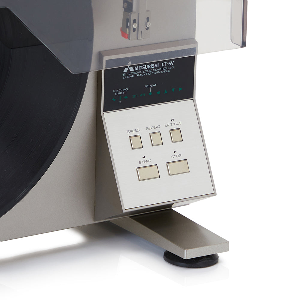 Electronic Mitsubishi Silver Vertical Turntable