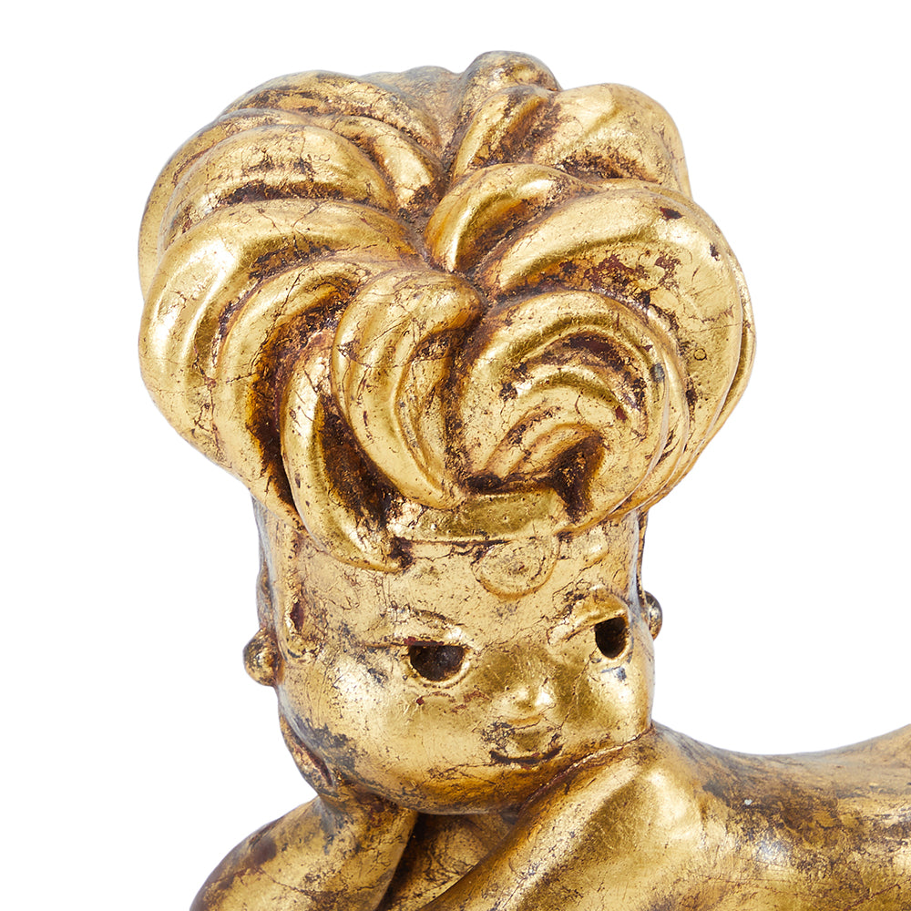Gold Cherub Sculptures