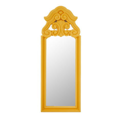 Yellow Venetian Plastic Mirror