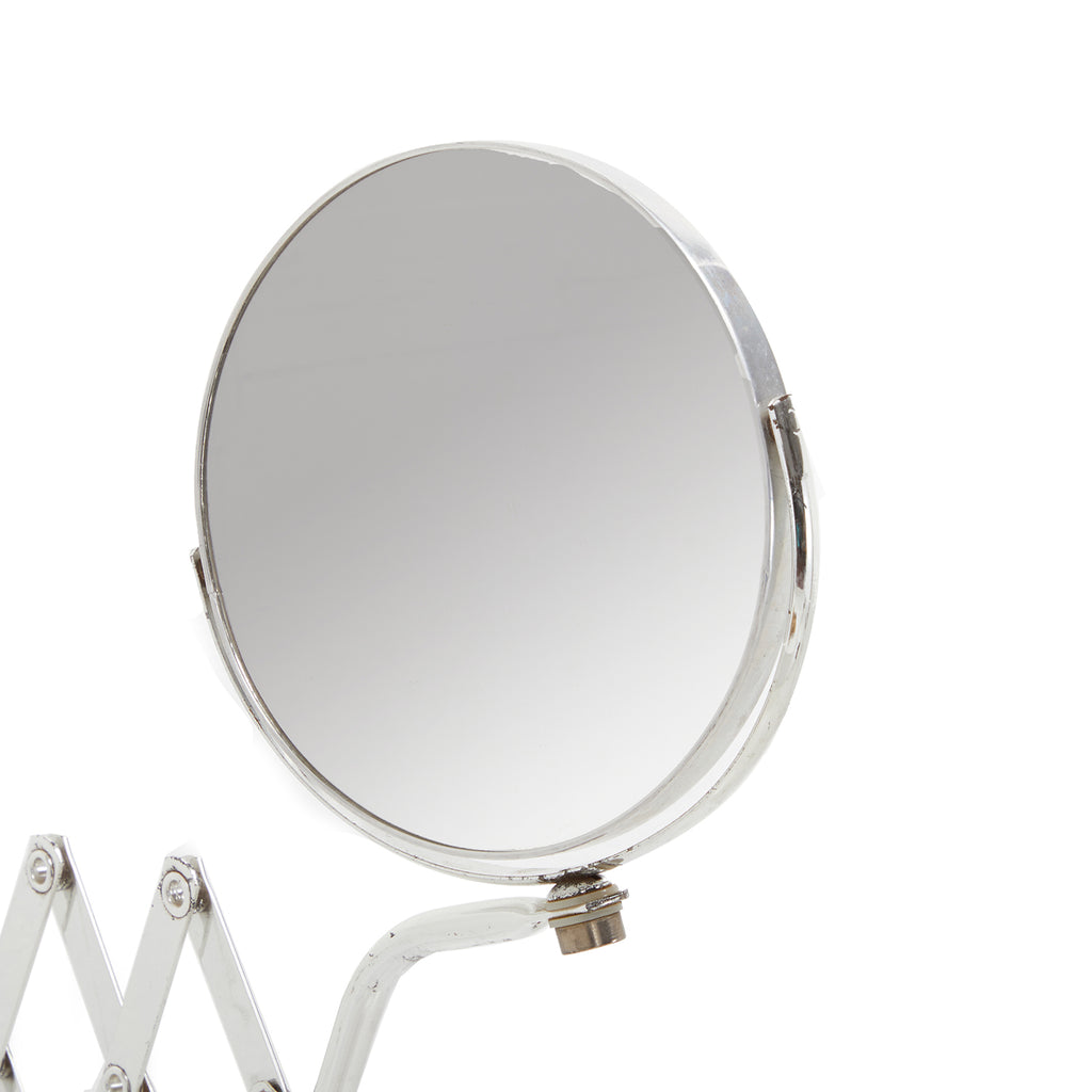 Silver Accordion Vanity Mirror