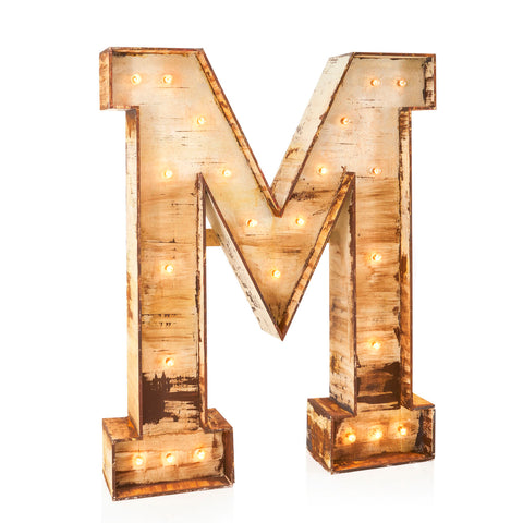 Giant Letter M Sculpture