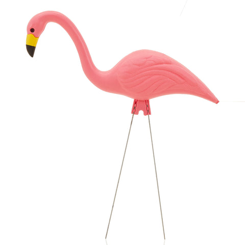 Pink Plastic Flamingo Lawn Ornament