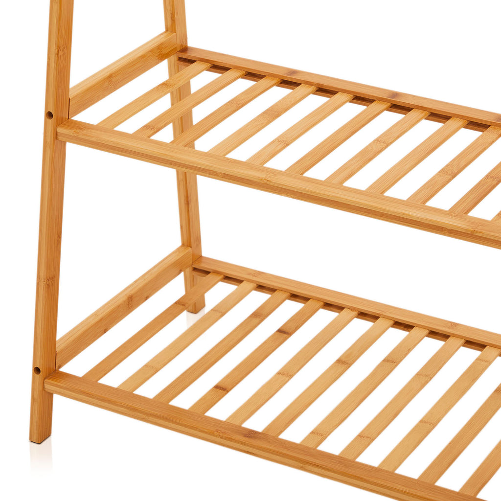 Blonde Wood Clothing Rack - Gil & Roy Props