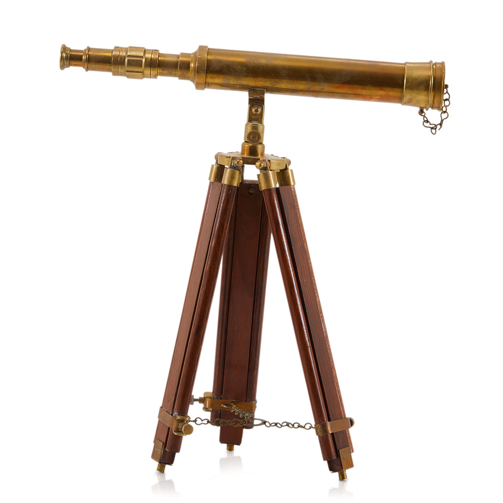 Brass Telescope with Tripod