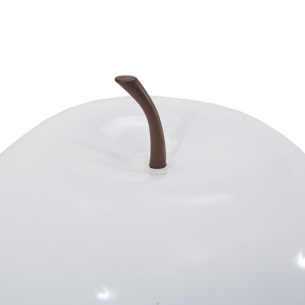 White Apple Table Sculpture - Small
