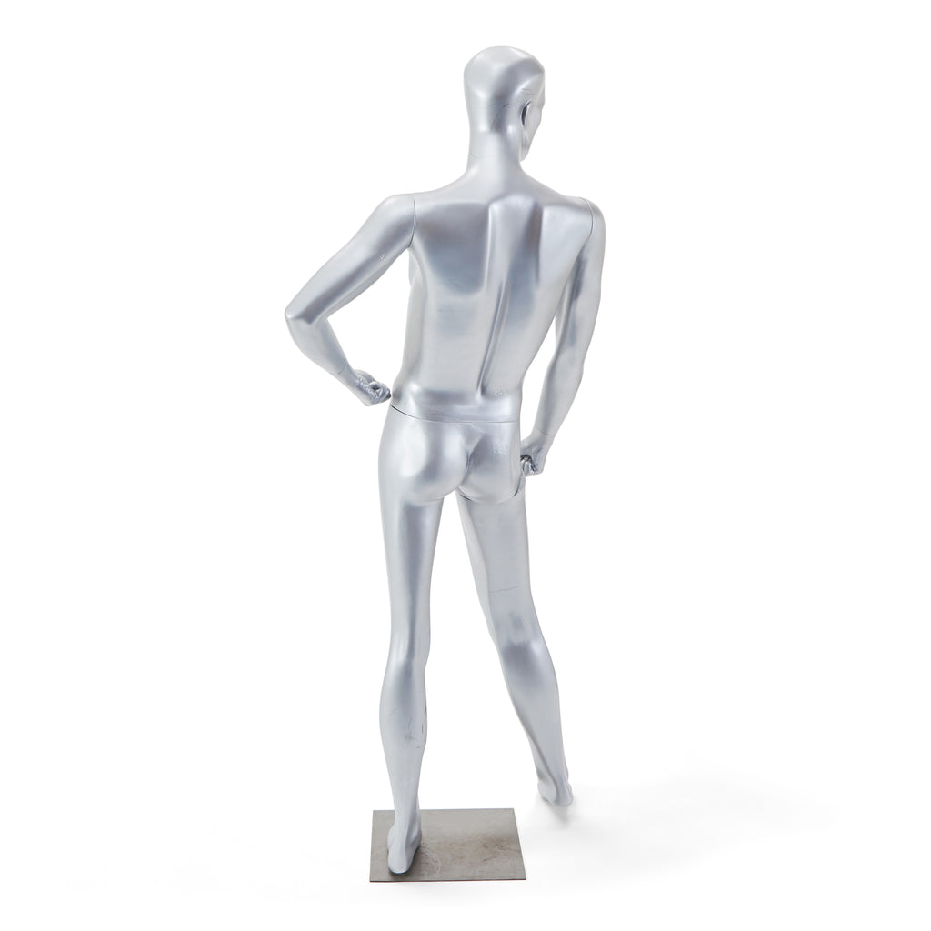 Silver Male Mannequin Sculpture