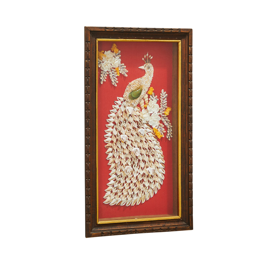Peacock Shell Painting - Left Facing