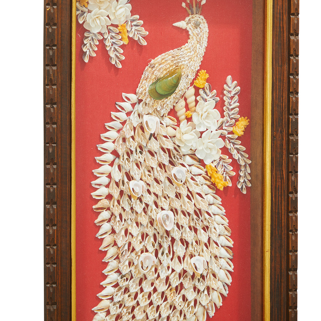 Peacock Shell Painting - Left Facing