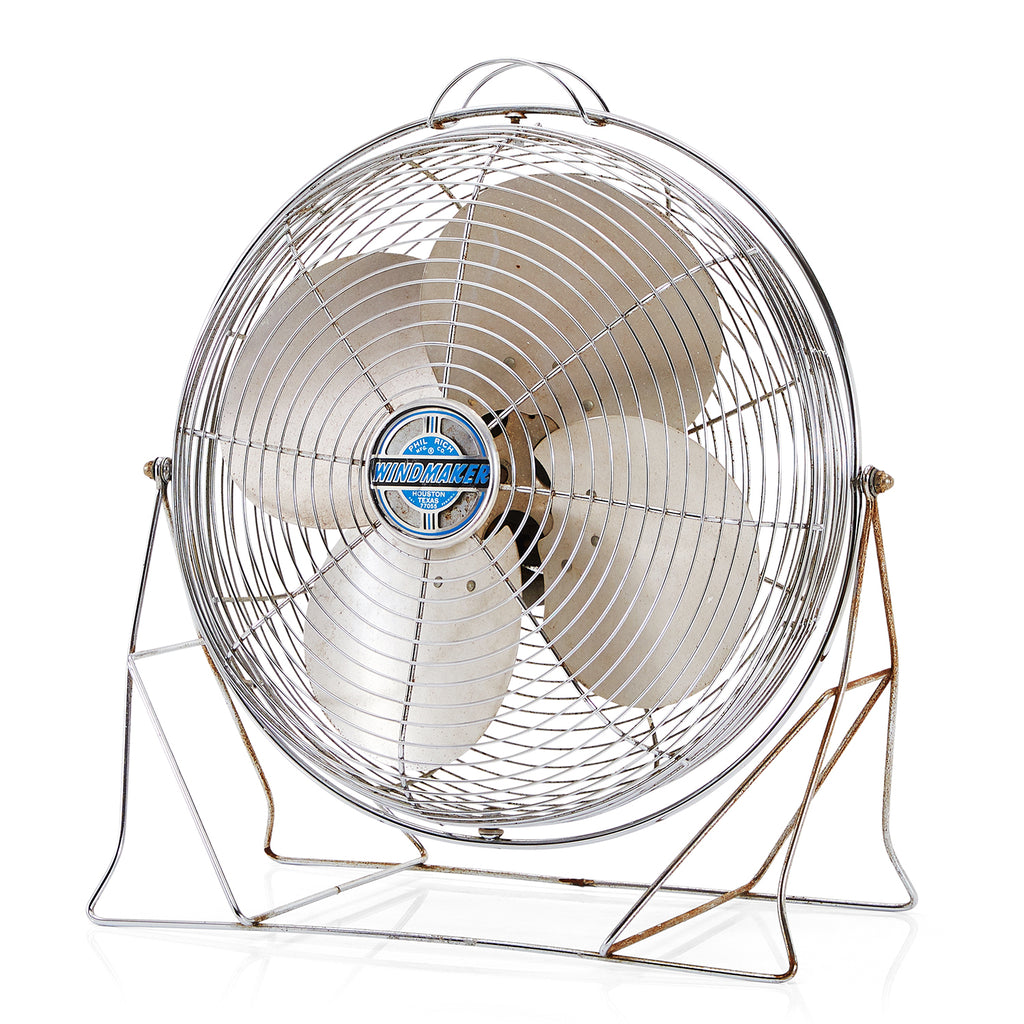 Silver Vintage Wind Maker Fan
