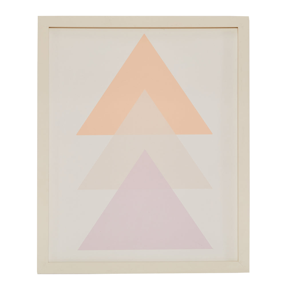 1184 (A+D) Modern Orange White Purple Triangles