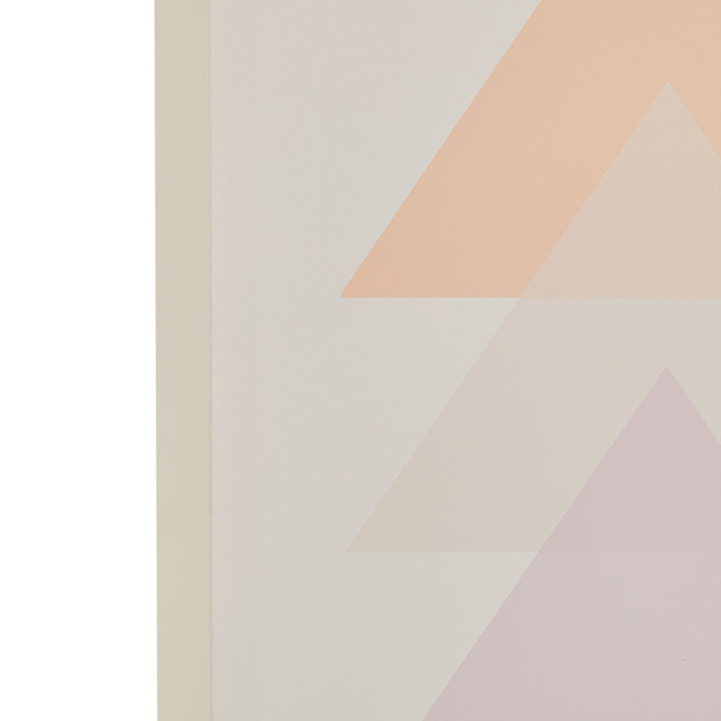 1184 (A+D) Modern Orange White Purple Triangles