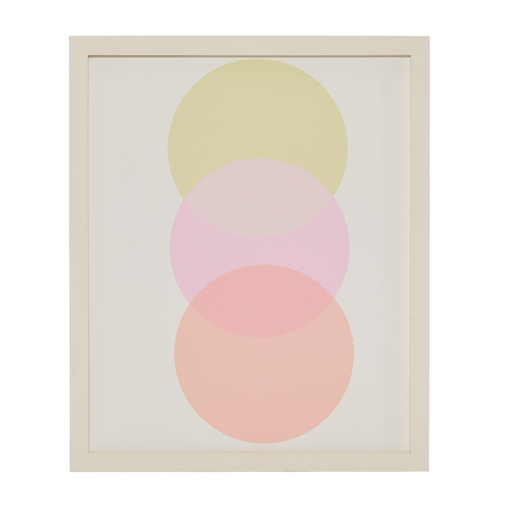 1183 (A+D) Modern Green Pink Orange Circles