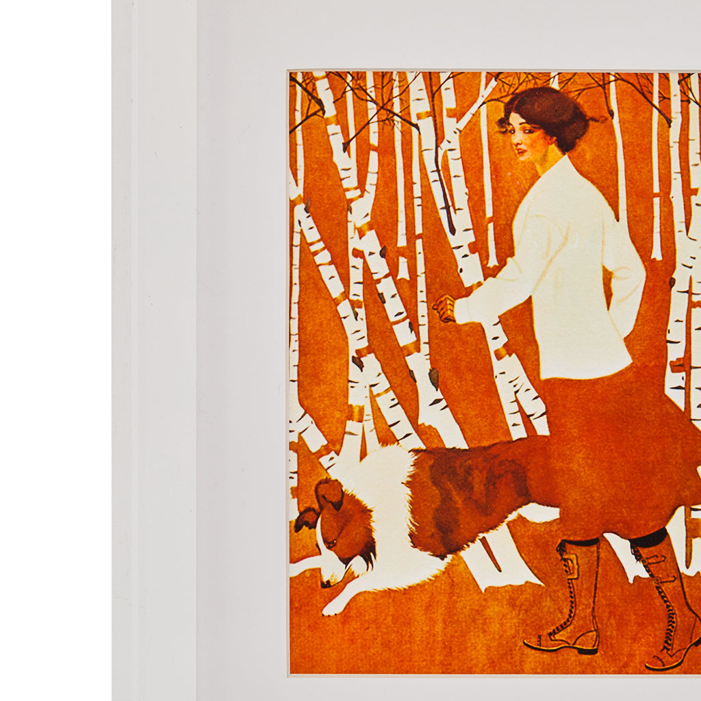 0.110 (A+D) Lady in Orange Dress Coles Phillips Print