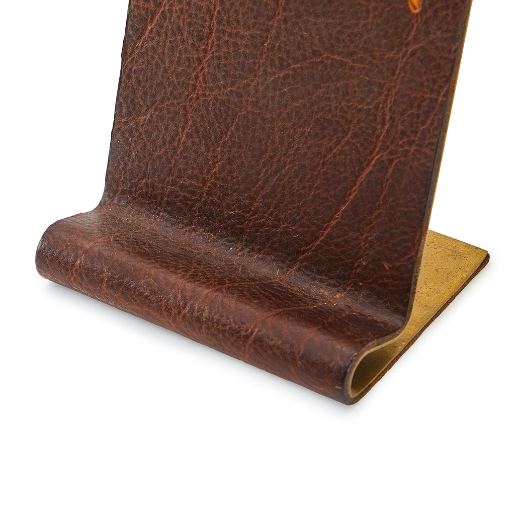Brown Miniature Leather Podium (A+D)