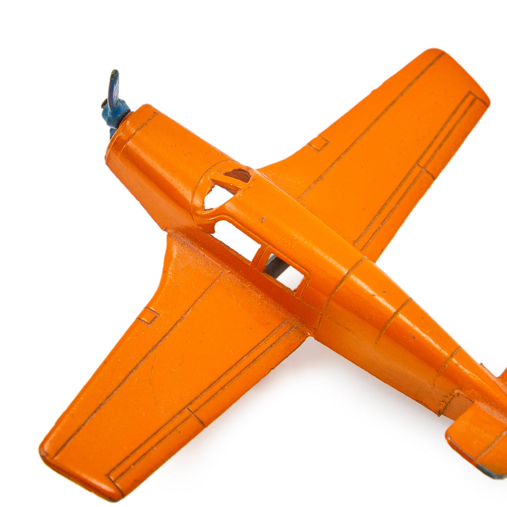 Orange Diecast Metal Toy Plane (A+D)