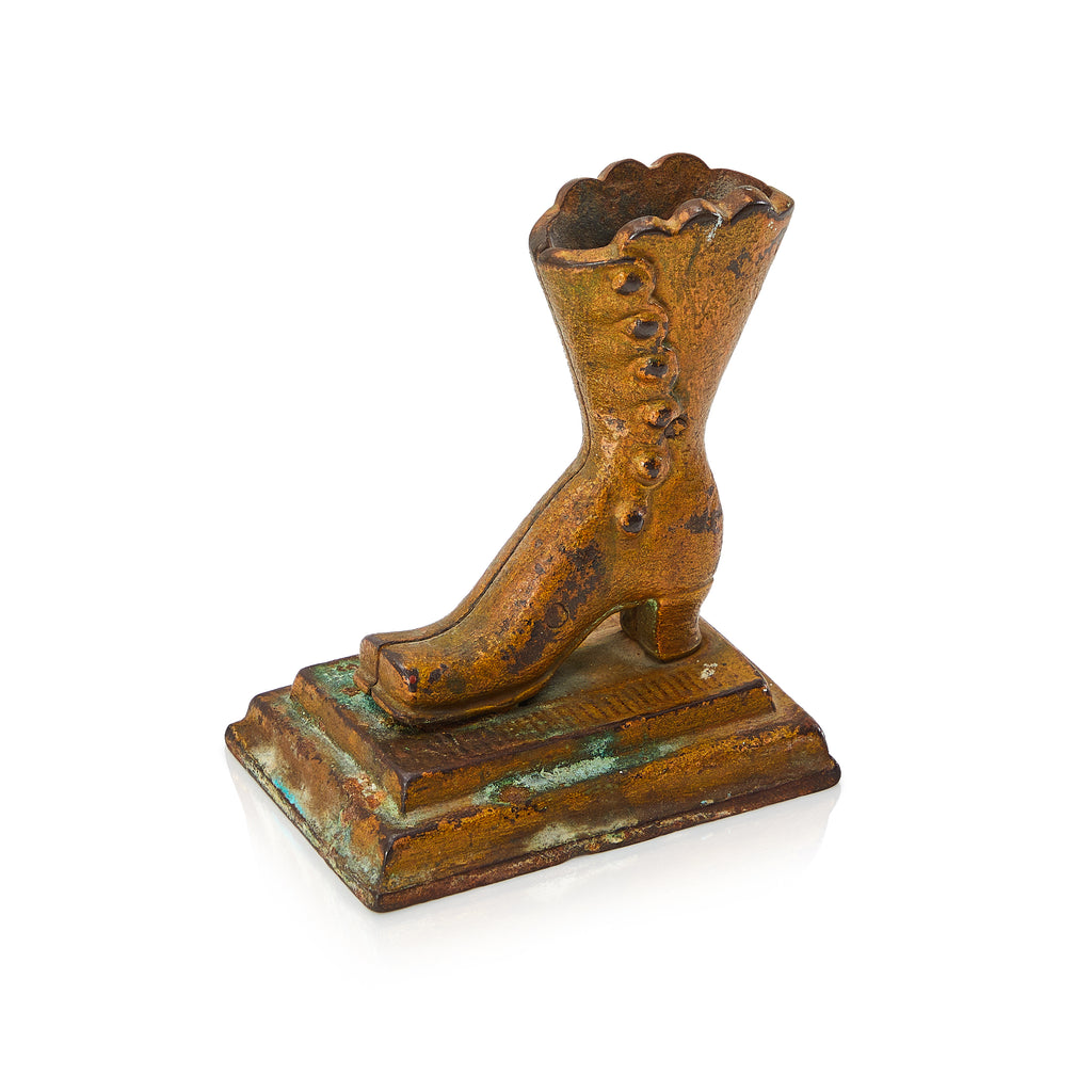 Brown Copper Boot Statuette (A+D)