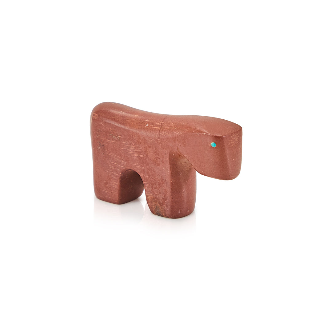 Brown Small Wooden Animal Figurine (A+D)