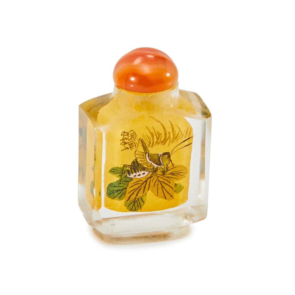 Yellow Small Grasshopper Perfume Bottle (A+D)