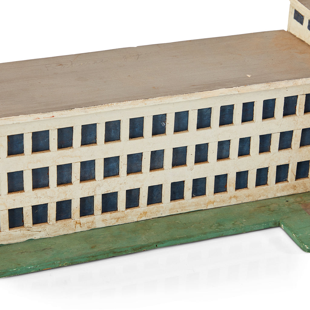 Antique Wood Hospital Model