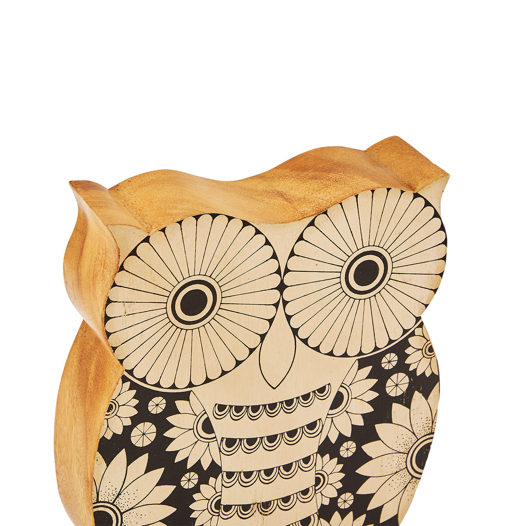 Black & White Wood Owl (A+D)