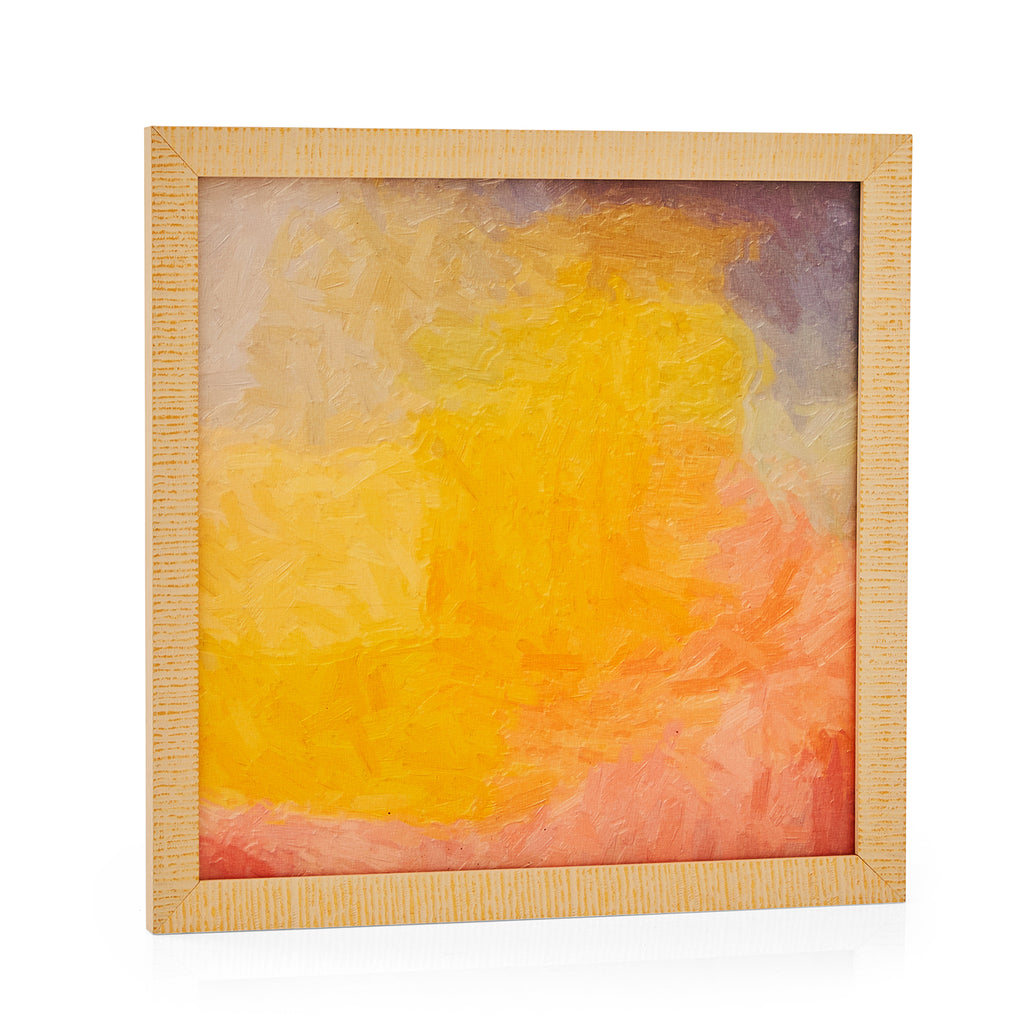 0099 (A+D) Abstract Gold Pink Sunrise 2 (13" x 13")