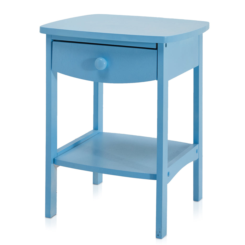 Blue Traditional Bedside Table