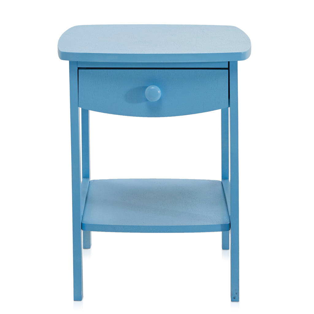 Blue Traditional Bedside Table