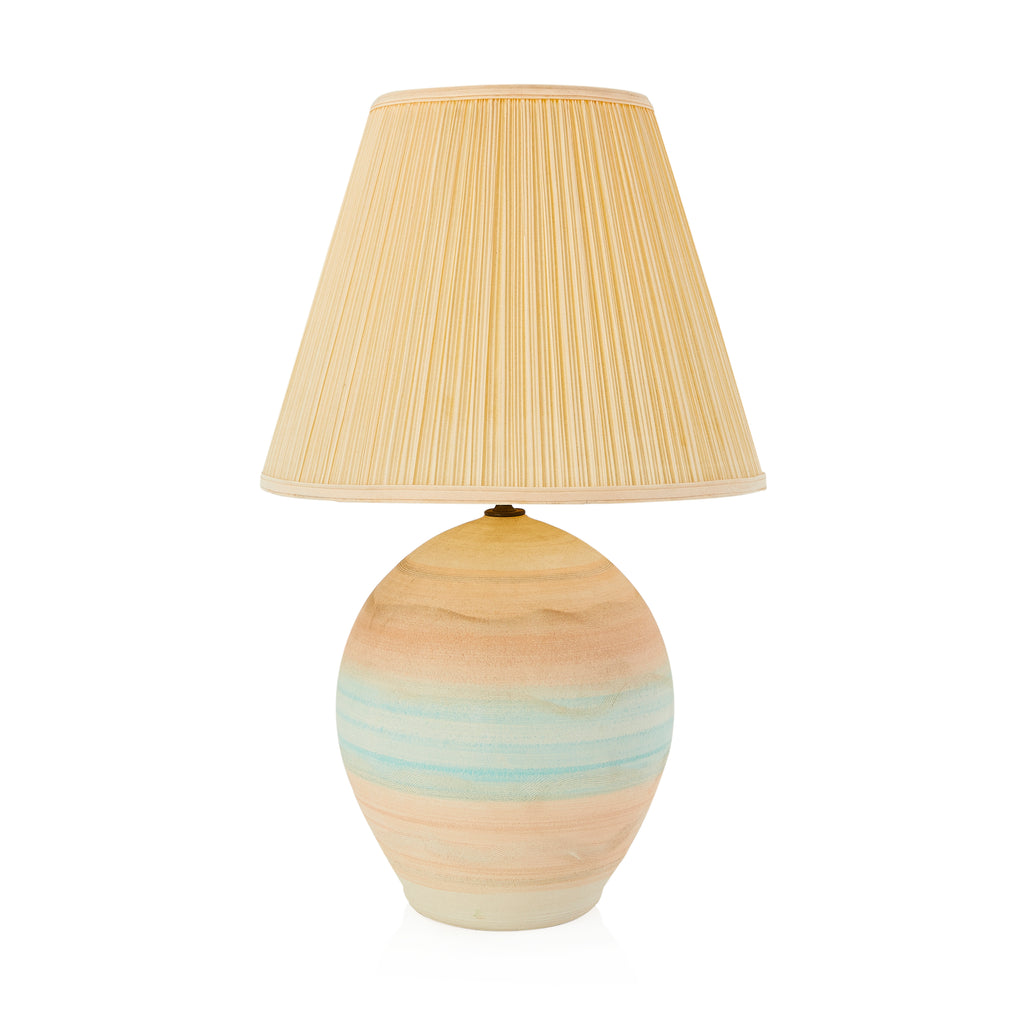 Dusty Pink & Blue Table Lamp